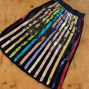 Alice and Olivia Kier Sequin Skirt - Size 2